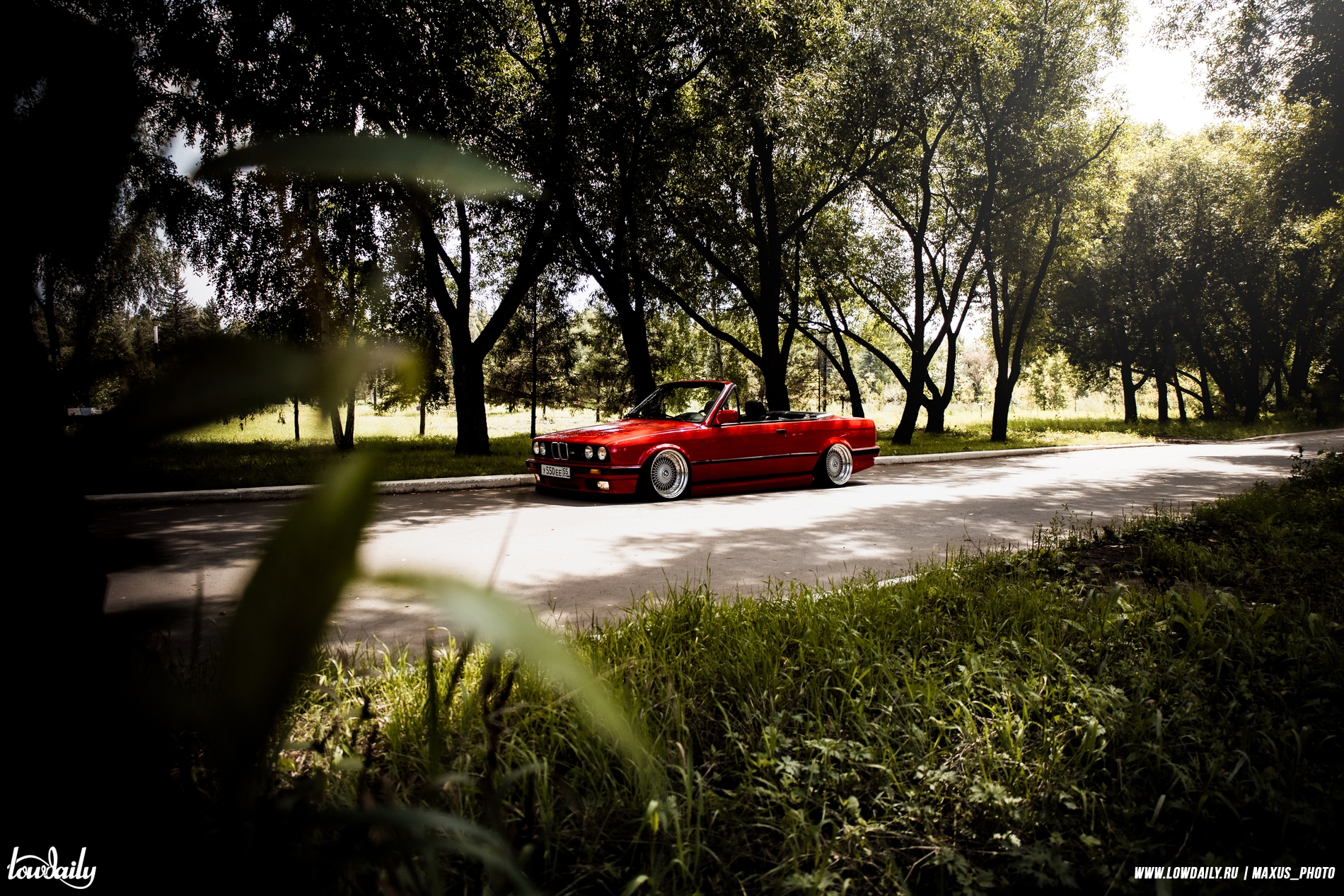 Классическая BMW E30 Cabrio на Пневмо подвеске