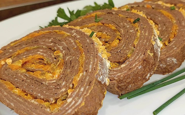 Печенка станет дефицитом, когда все узнают этот рецепт. В два счета получаем нежнейший рулет - похожая новость на Toplenta