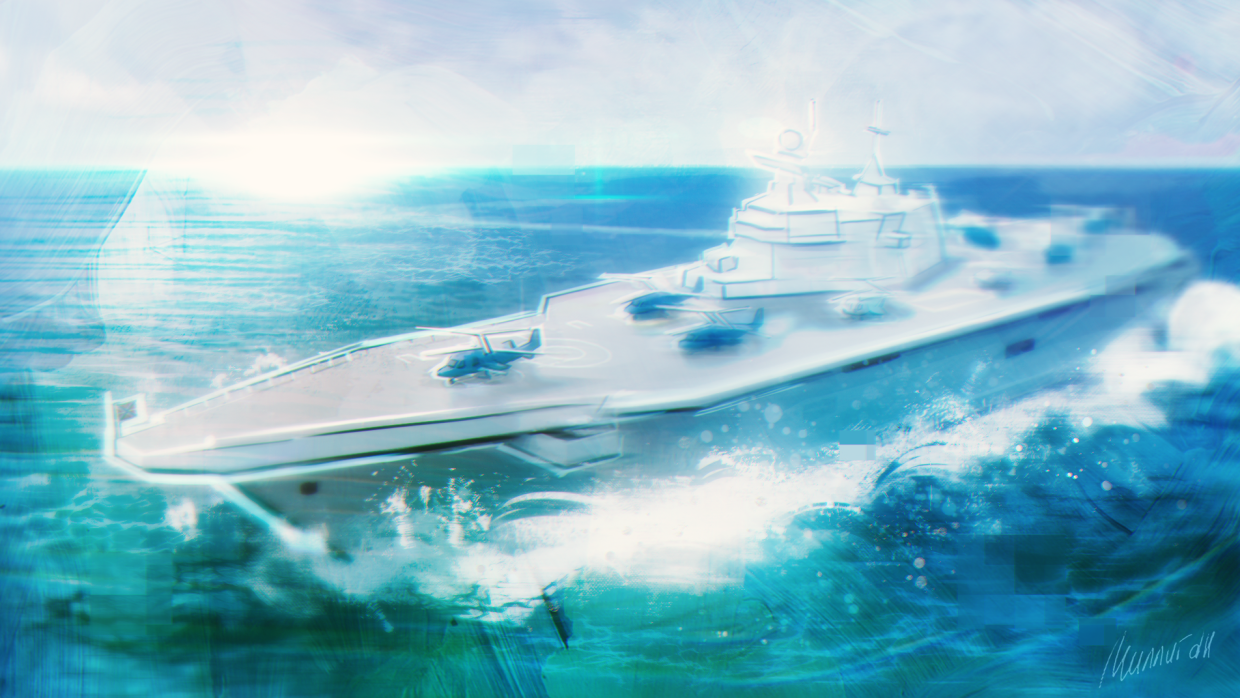 Фото новейшего китайского вертолетоносца Type 075 LHD Guangxi появилось в Сети