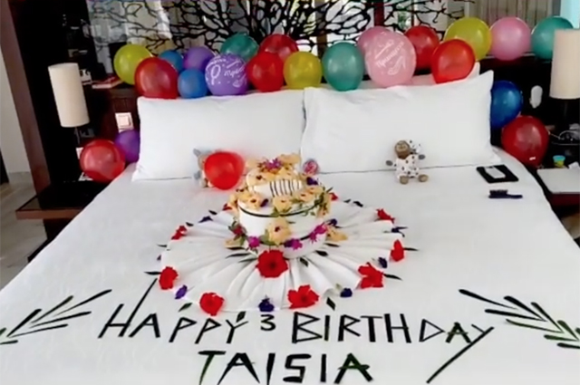 Веселый день рождения и купание в океане: как Пелагея с дочерью отдыхают на Мальдивах Звездные дети