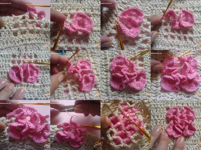 Один из вариантов объемного вязания по сетке Один из вариантов объемного вязания по сетке вязание