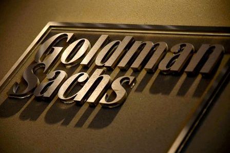 FILE PHOTO: A sign is displayed in the reception of Goldman Sachs in Sydney, Australia, May 18, 2016. REUTERS/David Gray