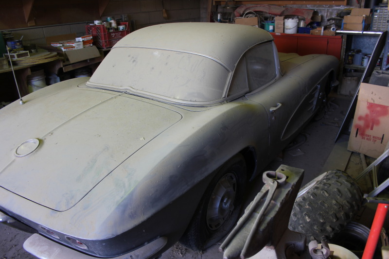 В штате Невада нашли Corvette, простоявший 44 года Corvette C1, chevrolet, corvette, general motors, находка, олдтаймер, ретро авто, спорткар