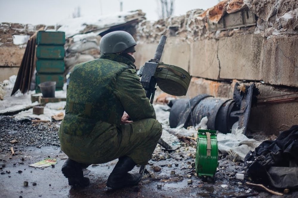 ополченец в Донбассе