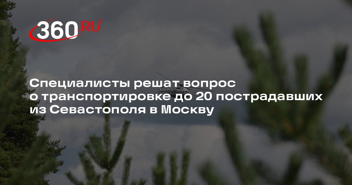 Развожаев: решается вопрос о транспортировке в Москву до 20 пострадавших