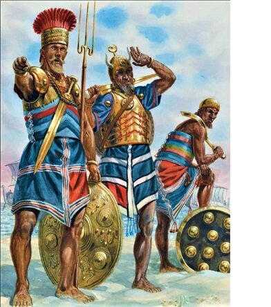 В первой четверти XII века до н.э. Египет впервые столкнулся с угрозой крупномасштабного иноземного вторжения.-3