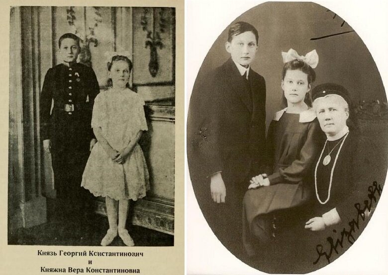 Георгий и Вера Константиновичи с их матерью Елизаветой. Фото из открытых источников