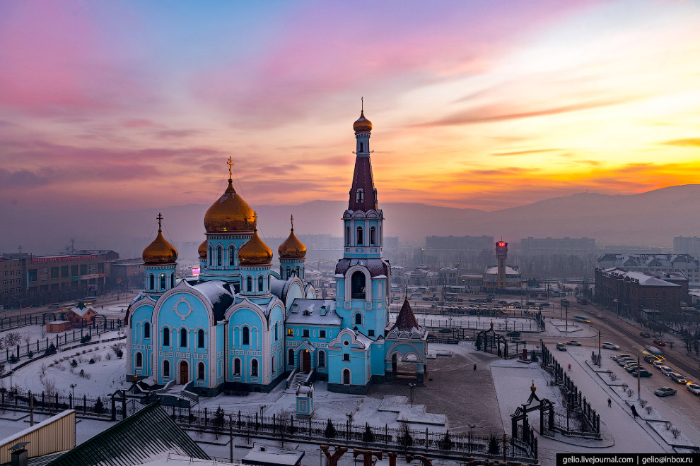 Чита с высоты: город на древнем вулкане путешествия