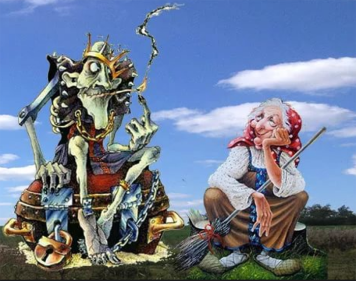 В честь кого назвали персонажей русских сказок 