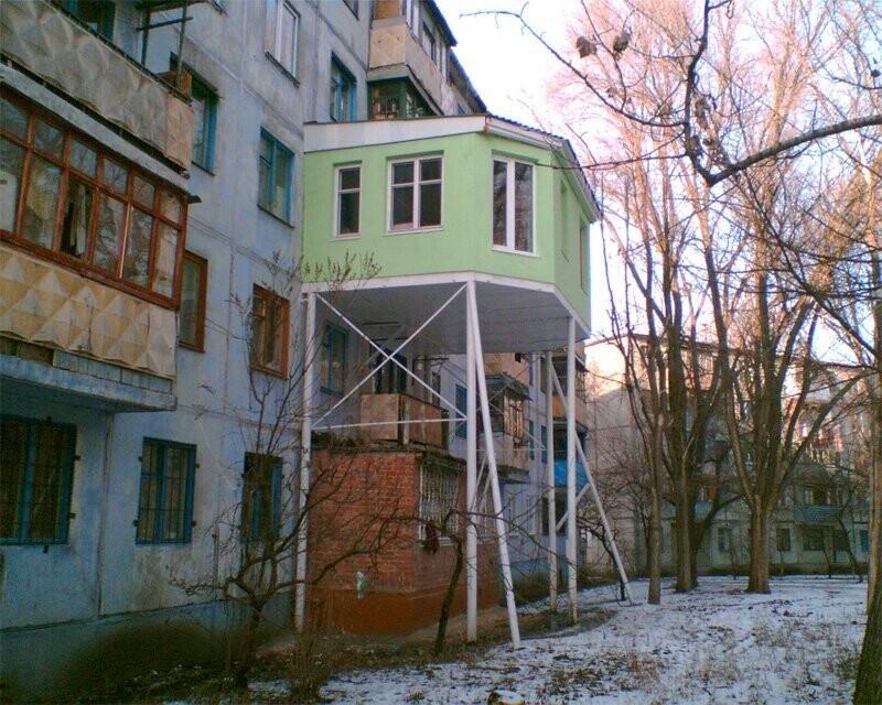 10+ смешных балконов, которые можно увидеть только в нашей стране архитектура,ремонт и строительство