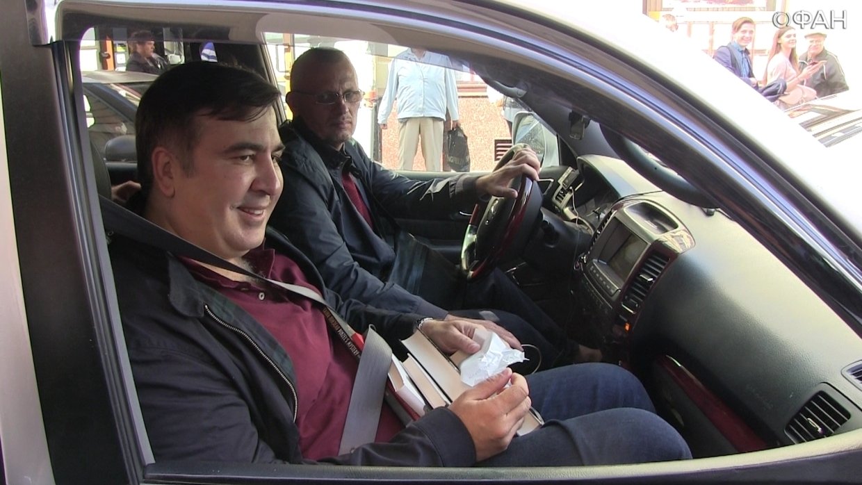 В Одессе подрались сторонники и противники Саакашвили