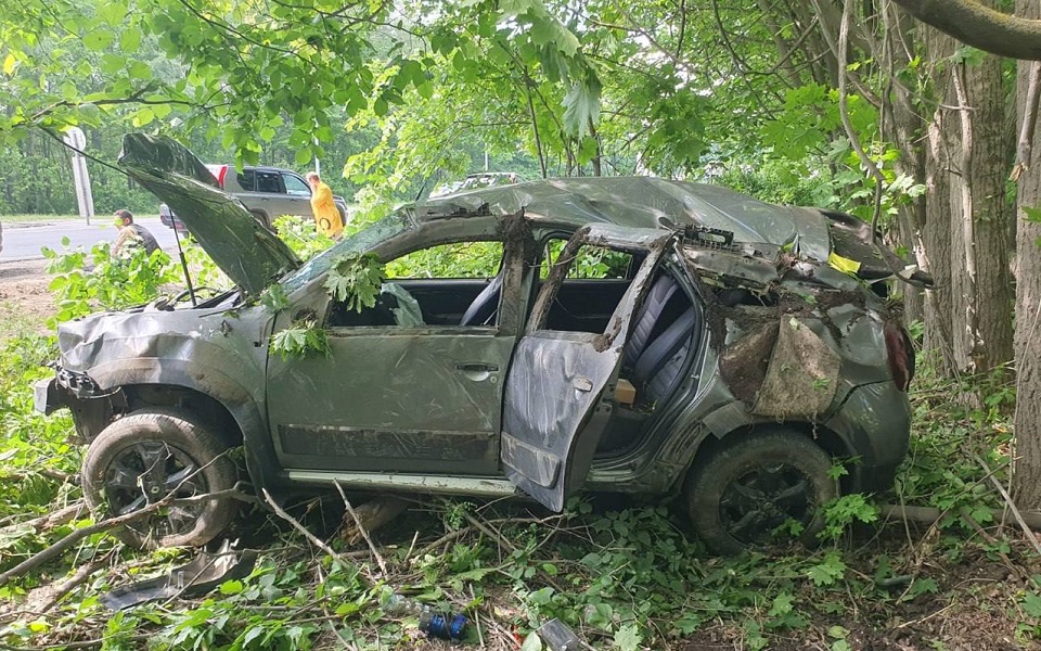 Двое пассажиров Renault Duster пострадали в ДТП на трассе М-5 под Рязанью