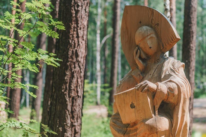 Деревянное «Лукоморье» на Байкале Лукоморье, Фестиваль, байкал, парк, скульптуты, фото