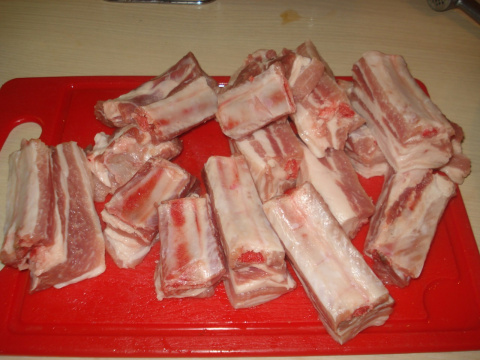 Свиные ребрышки запеченные - русская кухня