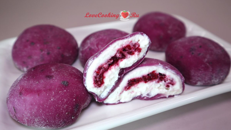 ПП Моти с ягодами | Дайфуку с ягодами и творожным кремом