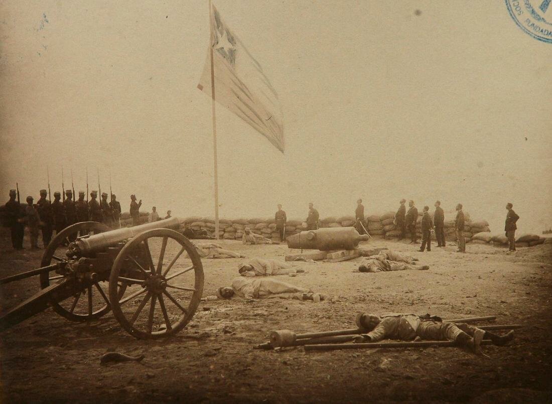 Чилийские войска в 1880 году