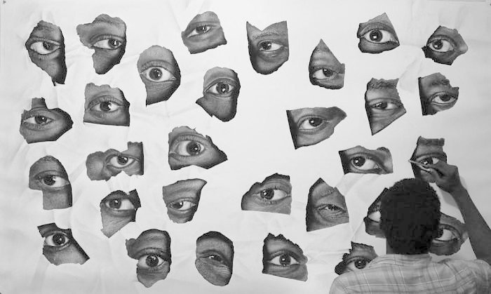 "Свидетели", 2016 искусство, карандаш, картина, нигерия, портрет, реализм, художник