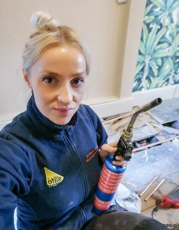 Красавица-сантехник из Великобритании Красавица-сантехник из Великобритании