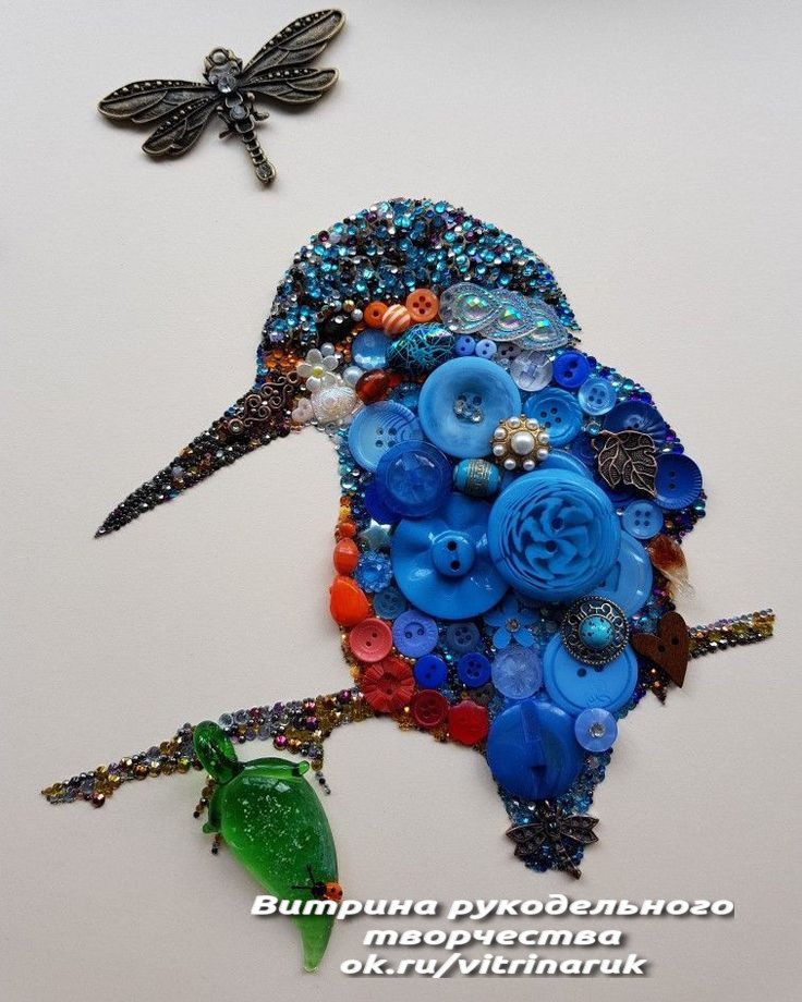 Птицы из пуговиц. У мастеров неисчерпаемая фантазия! handmake