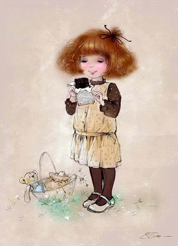Нежный мир Детства) Екатерина Бабок, детство, рисунки