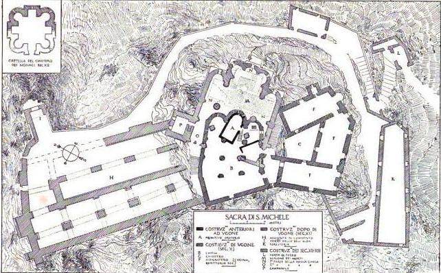 Монастырь на скале. Аббатство Сан-Микеле Монастырь на скале. Аббатство Сан-Микеле история