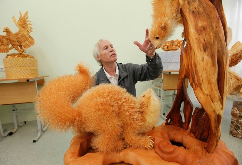 Сергей бобков, скульптура из стружки. Удивительные скульптуры из стружки сергея бобкова