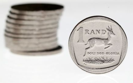 South African Rand coins are seen in this illustration picture taken October 28, 2020. REUTERS/Mike Hutchings/Illustration