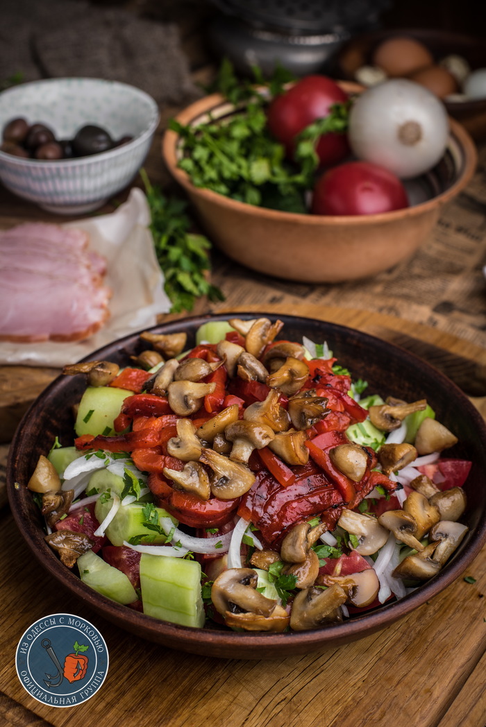 Два брата-салата для вашего лета. Шопский и Пастуший кулинария,рецепты,салаты