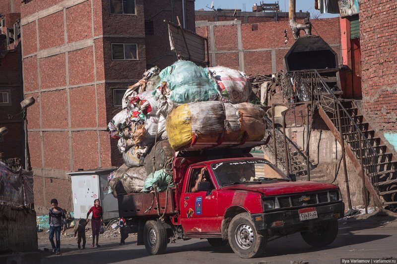 Город мусорщиков египет, каир, мусор