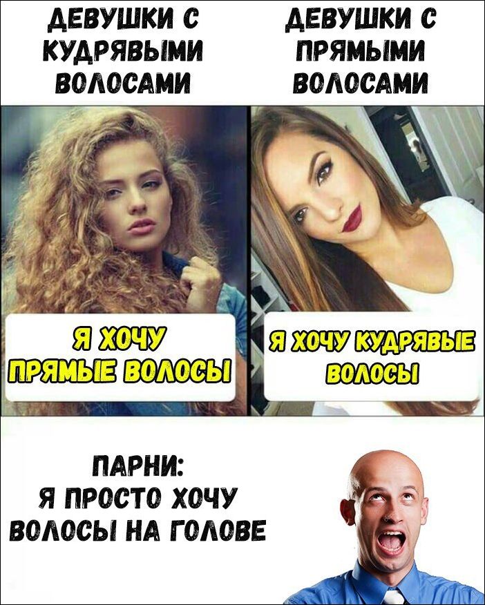 Смешные картинки про волосы