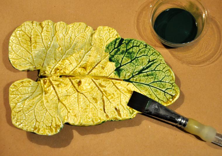 Блюдо "листья" своими руками креатив