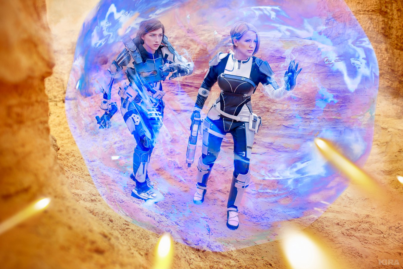 Косплей. Сара Райдер и Кора Харпер из Mass Effect: Andromeda Игры,косплей