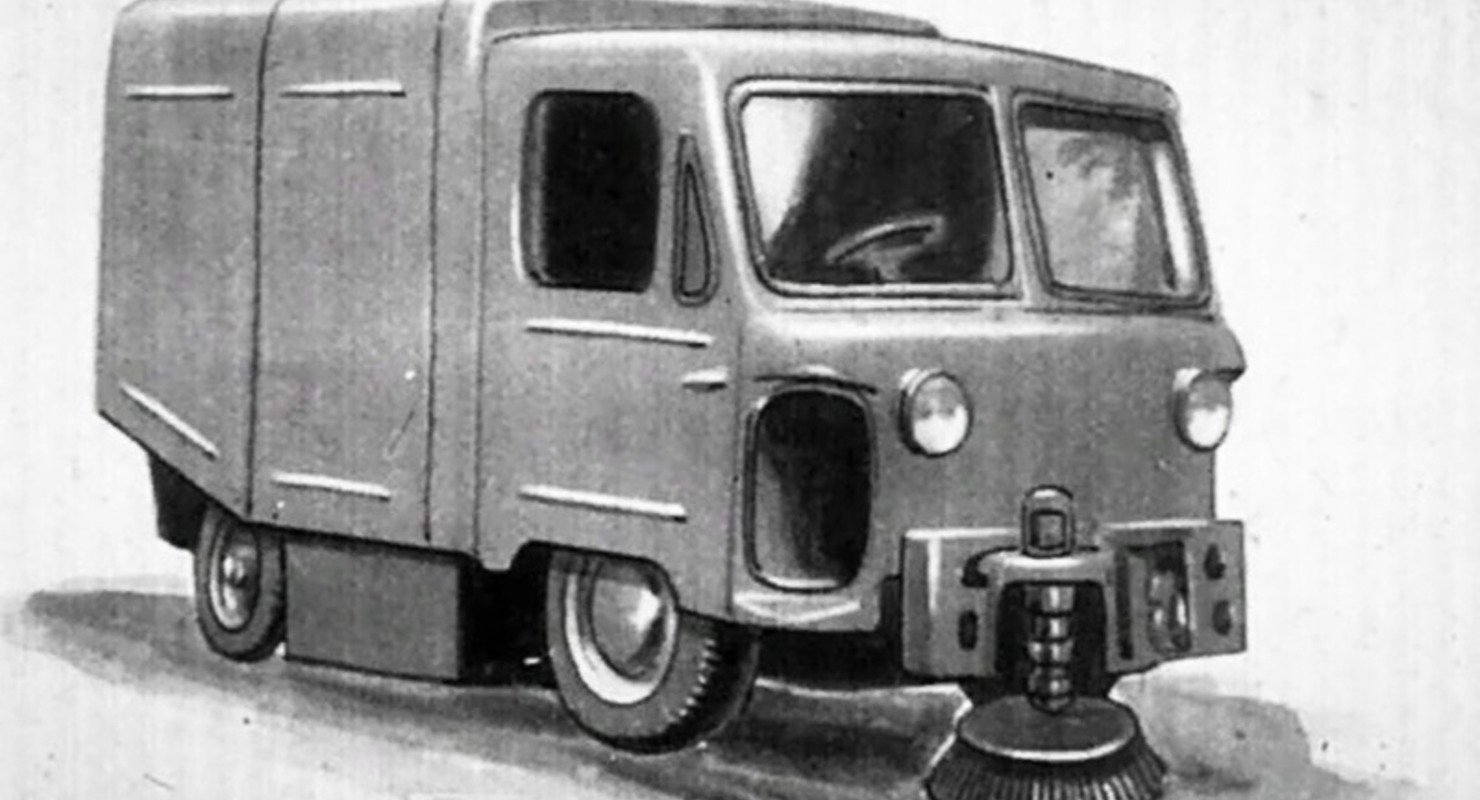 Советские спецмашины для уборки улиц