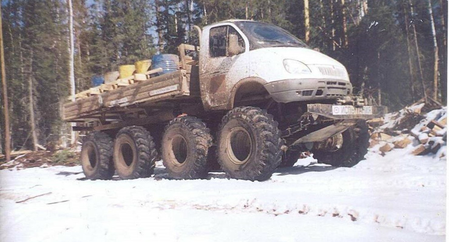 ГАЗель-монстр с колёсной формулой 8х8 и другие вездеходы Павлова