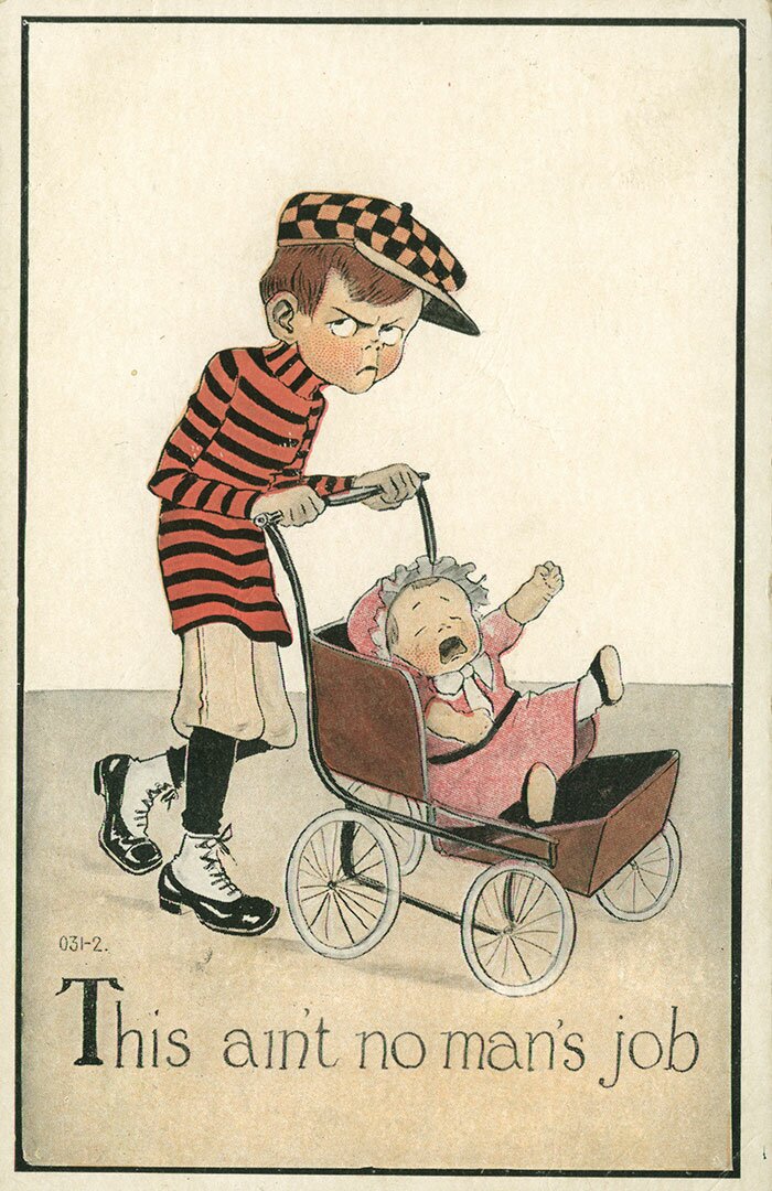 Ретрооткрытки, показывающие страх общества перед расширением прав женщин