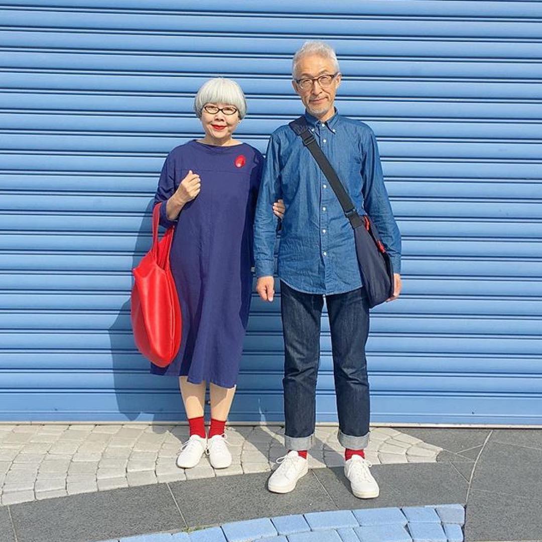 Пенсионеры из Японии стали популярными блогерами в Инстаграм возраст,жизнь,мода,позитив,увлечения