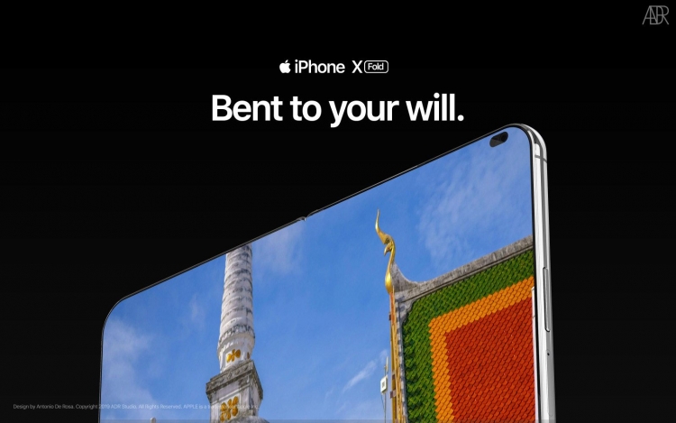 Складной iPhone X Fold глазами дизайнера Складной iPhone X Fold глазами дизайнера новости