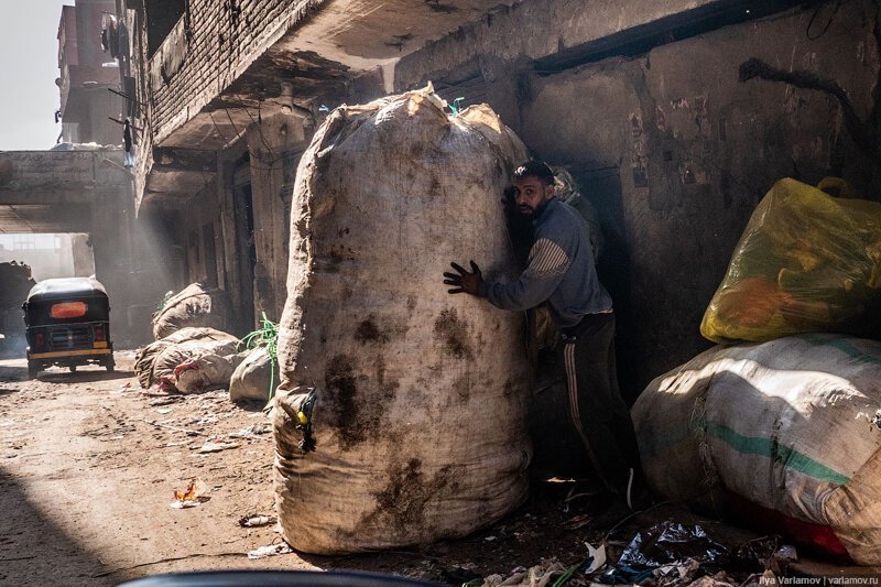 Город мусорщиков египет, каир, мусор