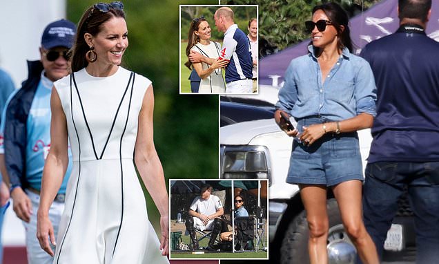 Принц Уильям и Кейт Миддлтон поцеловались на публике после игры в поло