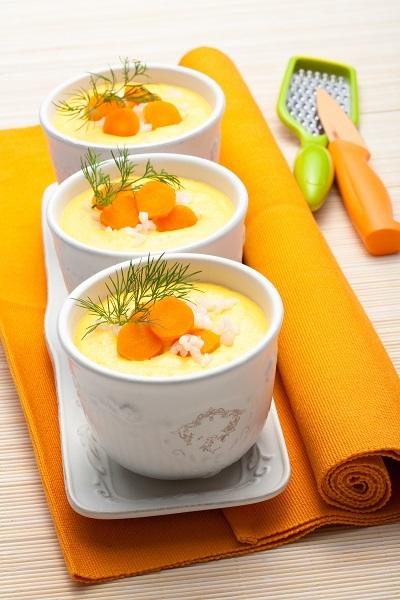 Суп-пюре из моркови с молоком