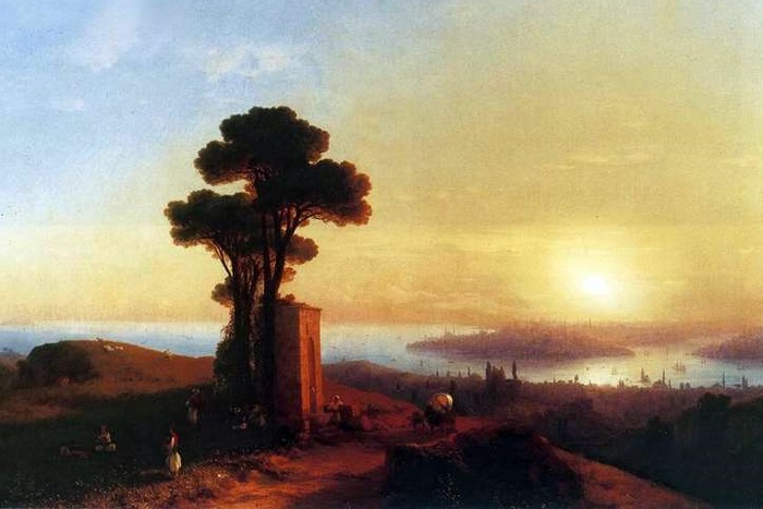 «Вид Константинополя» (1852год.) Художник: Иван Айвазовский.
