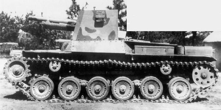 Японская полевая и самоходная артиллерия в противотанковой обороне