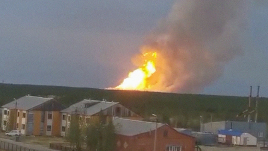 Пожар произошел на крупнейшем месторождении газа России