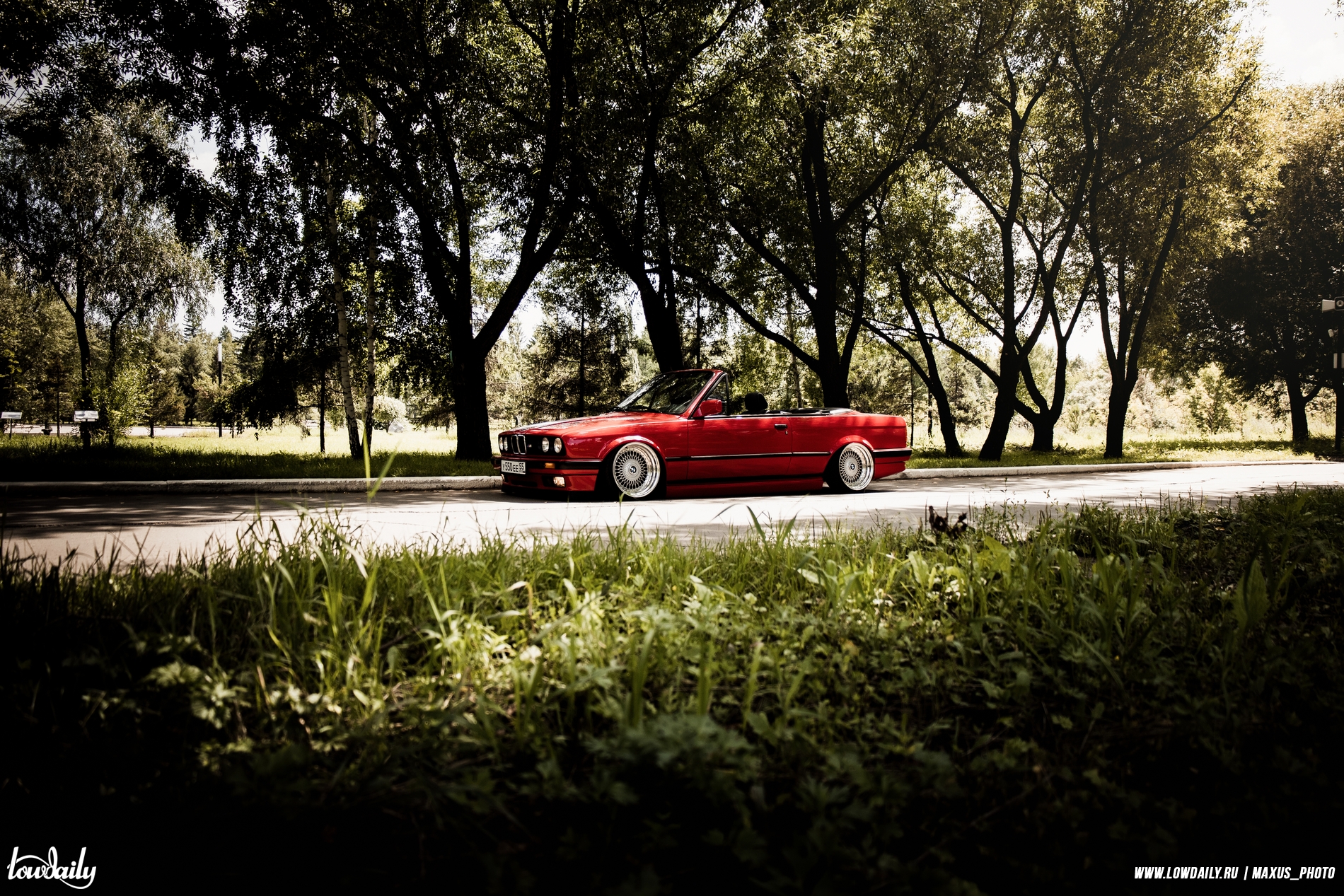Фитмент и stance BMW E30 Convertible