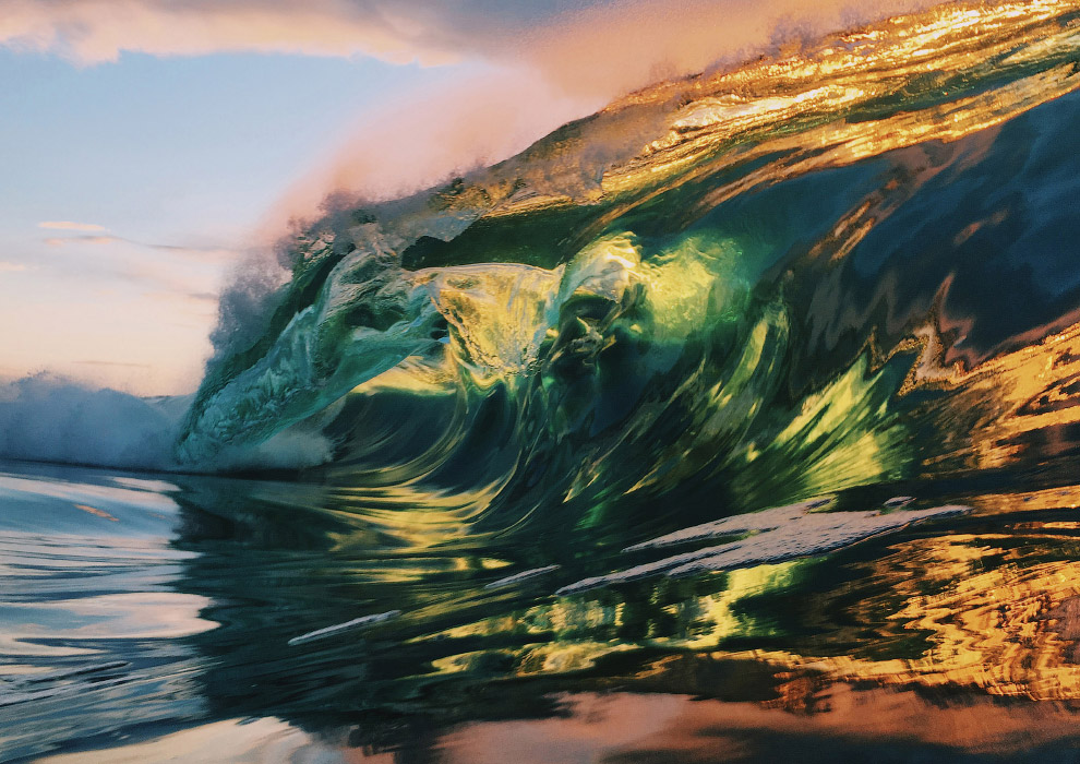 Vibrant Wave Photography