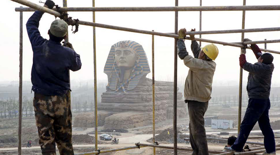 Сфинкса не построили, а откопали: тайна уже сотню лет не дает покоя археологам Египет,загадка,инопланетяне,монумент,памятник,Пространство,сфинкс,фараон