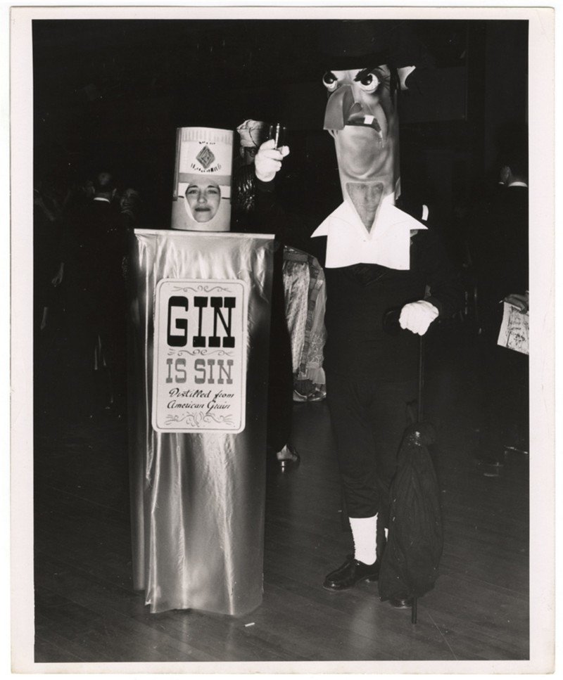 Джин – это грех, Калифорния, 1950. виджи, история, фотография