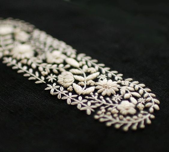 Чудесная цветочная вышивка идеи вышивки,рукоделие,своими руками,сделай сам