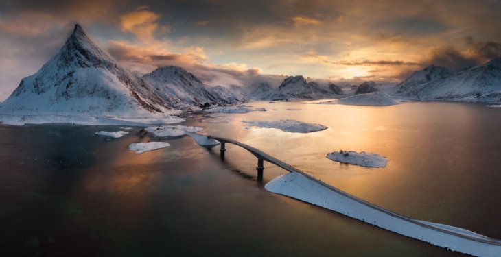 Уникальные фотографии Лофотенских островов при помощи дрона Уникальные фотографии Лофотенских островов при помощи дрона