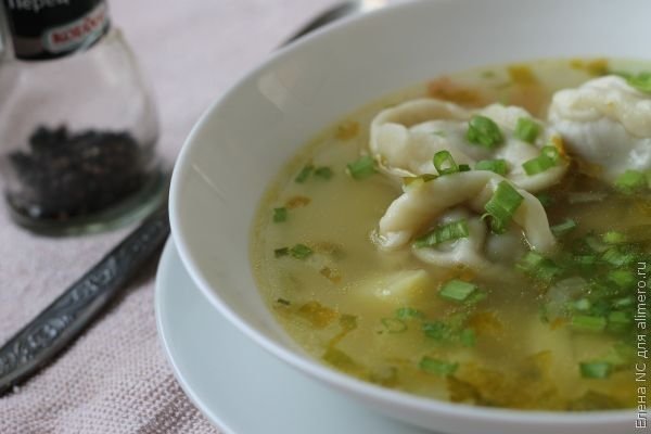 Суп с пельменями еда, кулинария, пельмени, рецепты